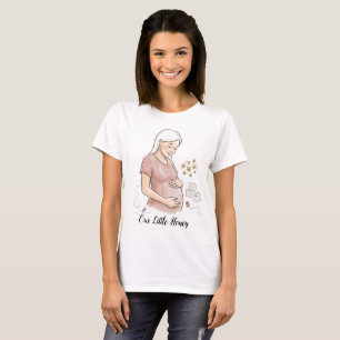 Camiseta Anúncio de Gravidez Mama To Bee Cute