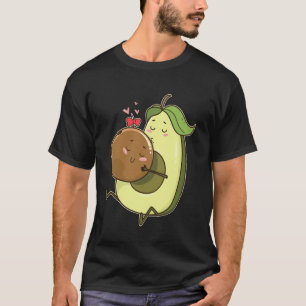 Camiseta Anúncio de Gravidez Mamacado Fofo Amante de Abacat
