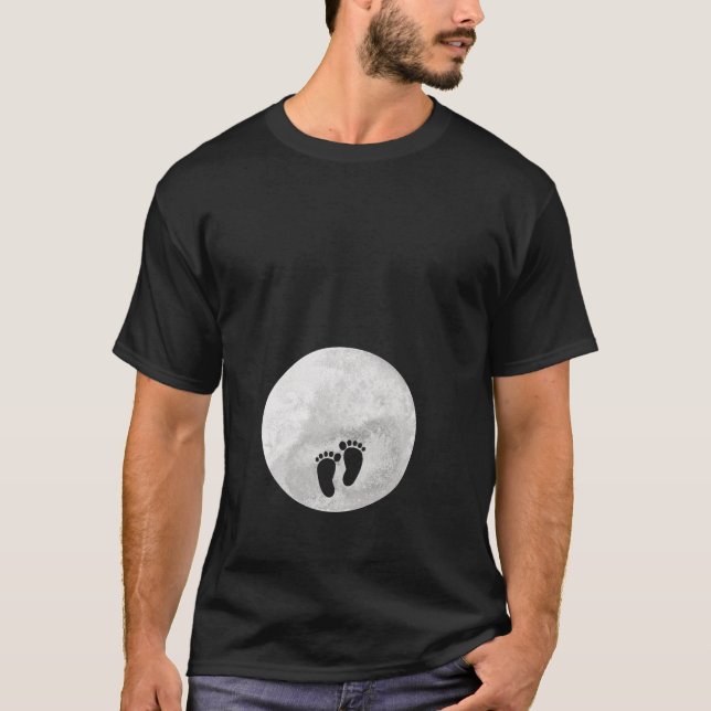 Camiseta Anúncio de gravidez na Lua Cheia (Frente)