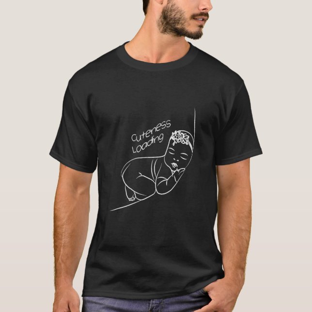 Camiseta Anúncio de gravidez para mães novas Maternidade (Frente)