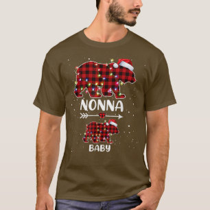 Camiseta Anúncio de gravidez polar não bebê Xadrez do urso 