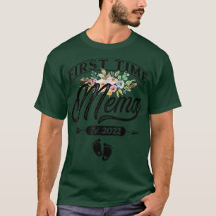 Camiseta Anúncio de gravidez Primeira Vez Mema Est