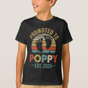 Camiseta Anúncio De Gravidez Promovido À Poppy 2025 Blac