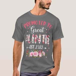 Camiseta Anúncio De Gravidez Promovido À Tia Excelente Es