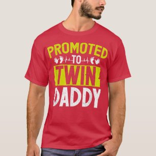 Camiseta Anúncio de gravidez promovido por pai de gêmeos re
