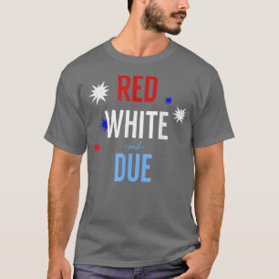 Camiseta Anúncio de Gravidez Vermelha, Branca e Devida Engr