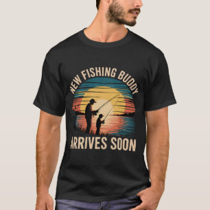 Camiseta Anúncio de Novo Pai Dia dos Pais Divertido Pesca F