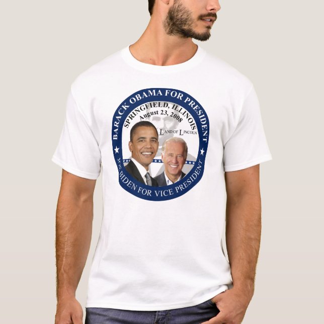 Camiseta Anúncio de Obama Biden Springfield (Frente)