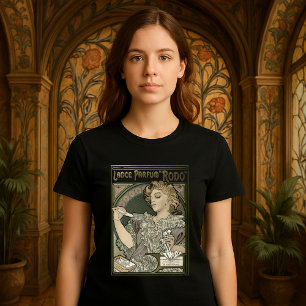 Camiseta Anúncio de Perfume Art Nouveau por Alphonse Mucha