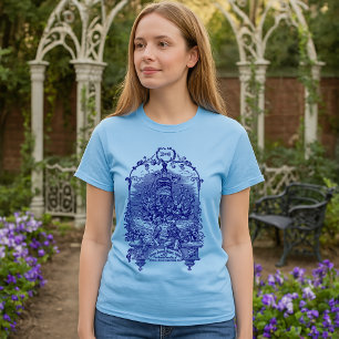 Camiseta Anúncio de Perfume Floral da Era Vitoriana Antiga