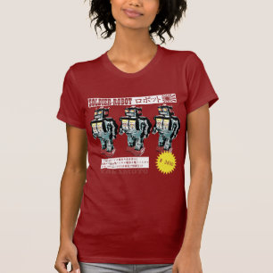Camiseta Anúncio de robô japonês retrô