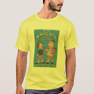 Camiseta Anúncio de vintagem dos Loucos ricos do Wright