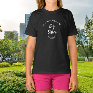 Camiseta Anúncio do Ano de Estabelecimento da Irmã Mais Vel