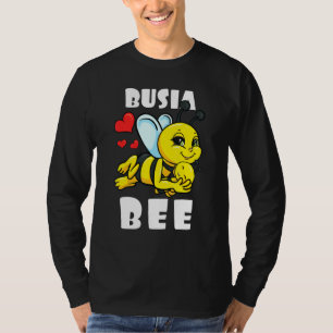 Camiseta Anúncio do Bebê do Busia Bee Matching Family Outfi