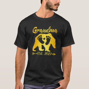 Camiseta Anúncio do Chá de fraldas New Grandma Bear Est 2