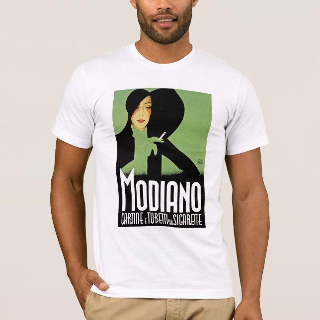 Camiseta Anúncio do cigarro de Modiano (Frente)
