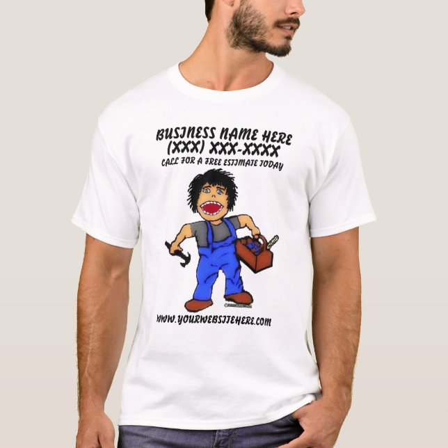 Camiseta Anúncio do Construtor Profissional (Frente)