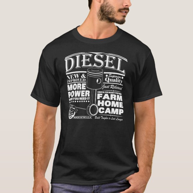 Camiseta Anúncio do diesel do Handbill (Frente)