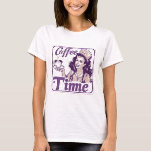 Camiseta Anúncio do Tempo do Café Retroativo