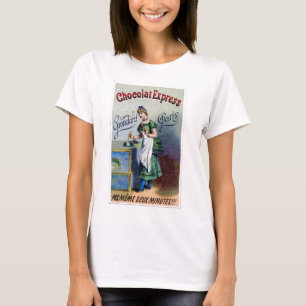 Camiseta Anúncio do vintage - chocolate expresso,