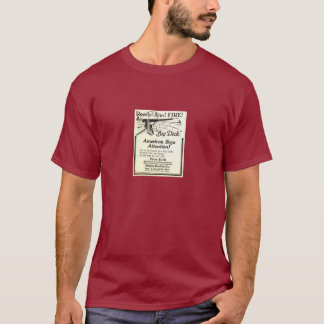 Camiseta Anúncio do vintage - obtenha na culatra de um pau