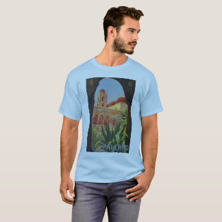 Camiseta anúncio italiano do viagem de Palermo Sicília do