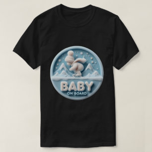 Camiseta Anúncio no skate do bebê no Conselho