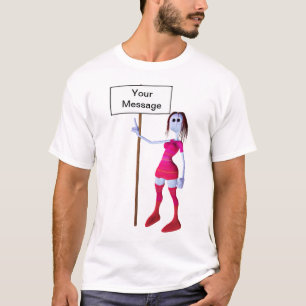 Camiseta Anúncio ou sinal do vazio