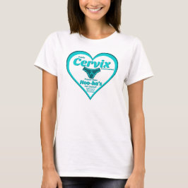 Camiseta Anúncio público do Cervix - cancer de célula sm/lr