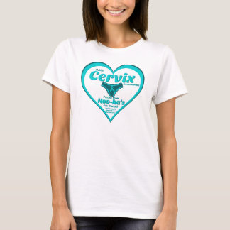 Camiseta Anúncio público do Cervix - cancer de célula sm/lr