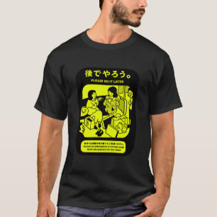 Camiseta Anúncio Público do Metro de Tóquio Japonês