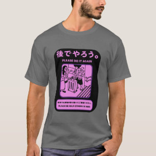 Camiseta Anúncio Público no Metrô de Tóquio japonês