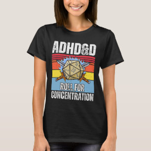 Camiseta Anúncio Retro Vintage Adhdandd Rolar Para Concentr