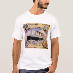 Camiseta Anúncio titânico do sabão do vintage