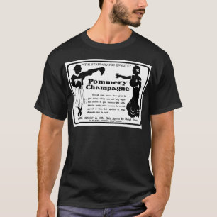 Camiseta Anúncio velho Pommery Champagne