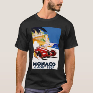 Camiseta Anúncios de corridas automáticas do MONACO GRAND P