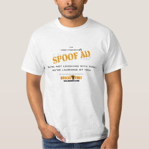 Camiseta Anúncios urgentes da paródia da freqüência