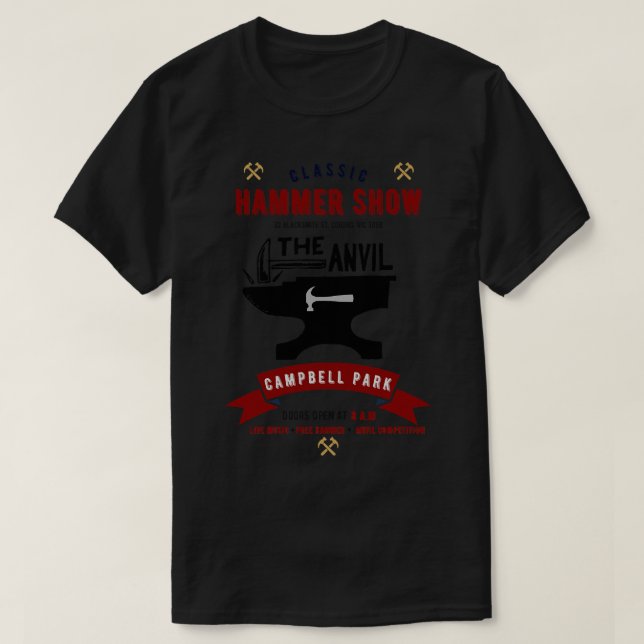 Camiseta anvil the blacksmith anvil (Frente do Design)