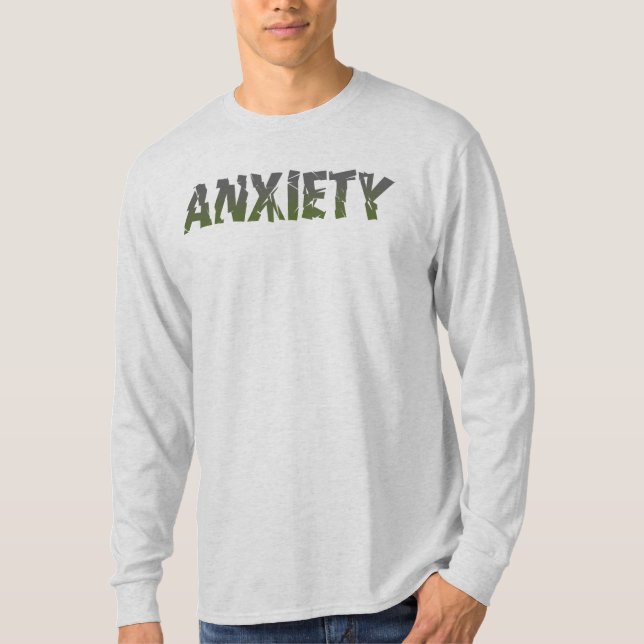 Camiseta Anxiety Ver 2 Long Sleeve T-Shirt (Frente)