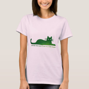 Camiseta Anyone who has cat is a good person