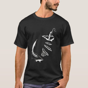 Camiseta Anzol de Pesca Dentro do Pai Pescador Dia dos Pais