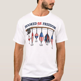 Camiseta Anzol Patriótico Fisgado na Liberdade