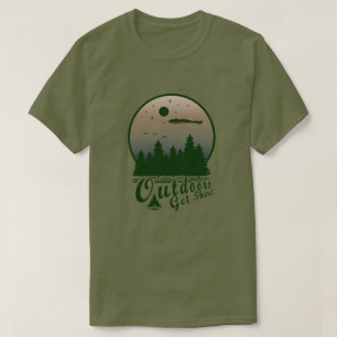 Camiseta Ao Ar Livre Chegue Lá! Verde