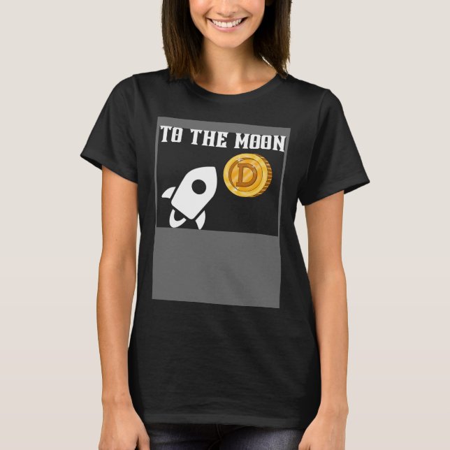 Camiseta Ao Comerciante De Moon Stock (Frente)