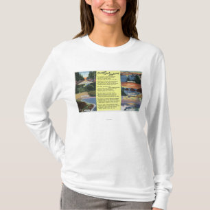 Camiseta Ao longo da estrada da costa de Oregon com um