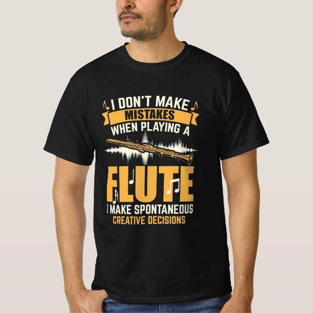 Camiseta Ao Tocar Um Fluto Eu Faço Espontâneos (Frente)