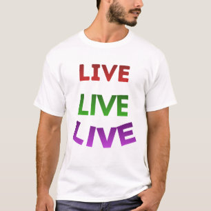 Camiseta ao vivo