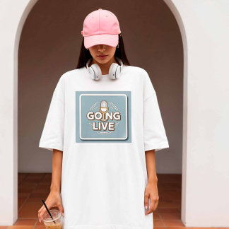 Camiseta Ao vivo - Criador de conteúdo