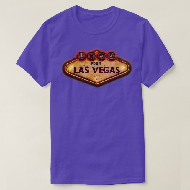 Camiseta ao vivo de vegas (Frente do Design)