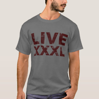 Camiseta ao vivo e em directo xxxl
